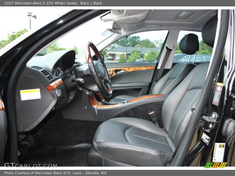 Black / Black 2007 Mercedes-Benz E 350 4Matic Sedan