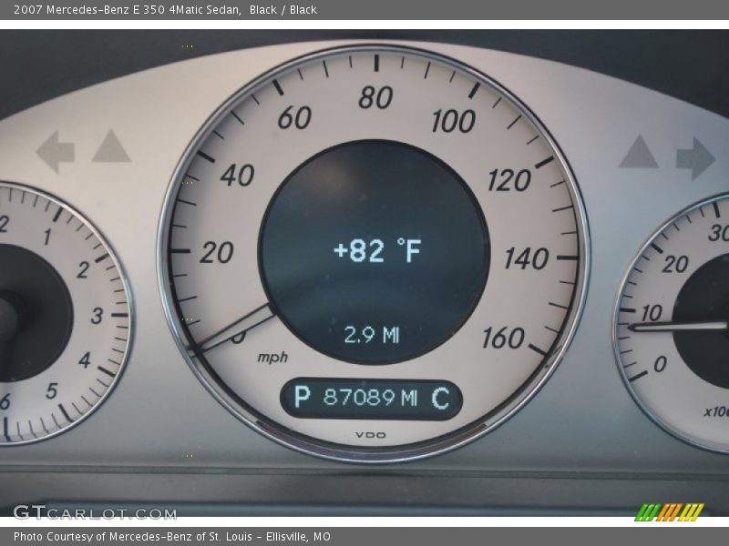 Black / Black 2007 Mercedes-Benz E 350 4Matic Sedan