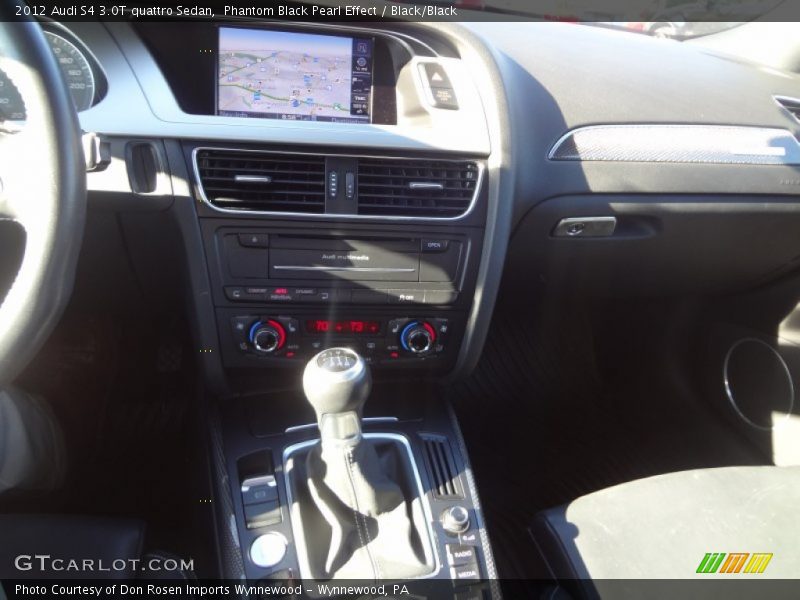 Phantom Black Pearl Effect / Black/Black 2012 Audi S4 3.0T quattro Sedan