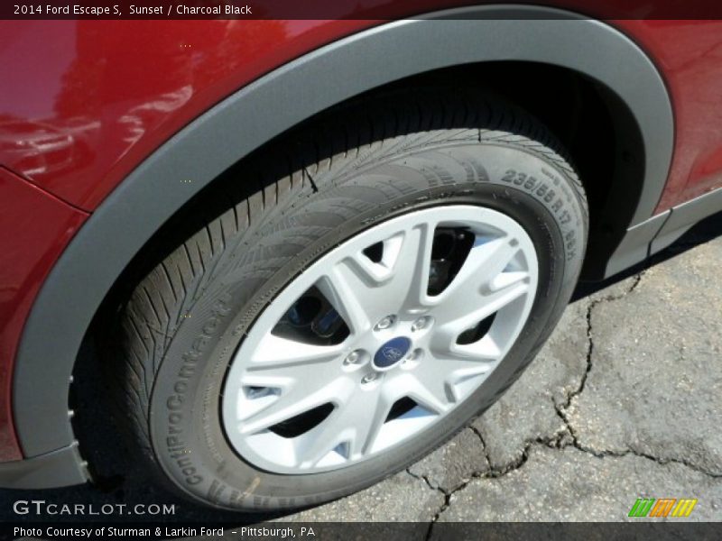 Sunset / Charcoal Black 2014 Ford Escape S