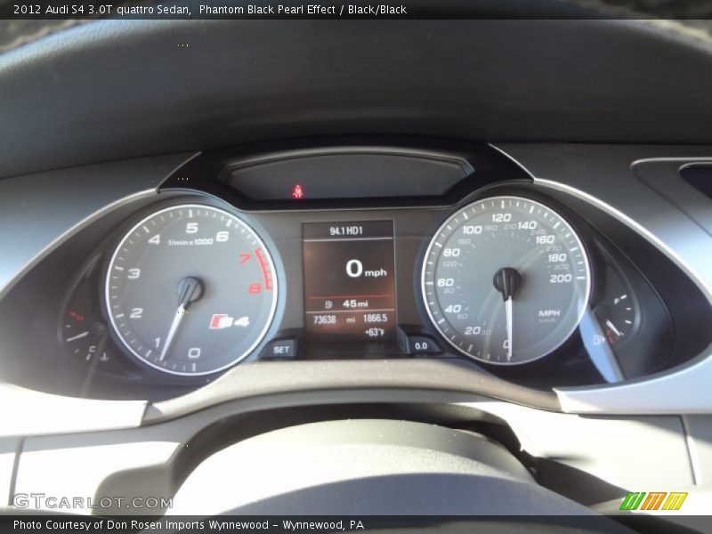  2012 S4 3.0T quattro Sedan 3.0T quattro Sedan Gauges