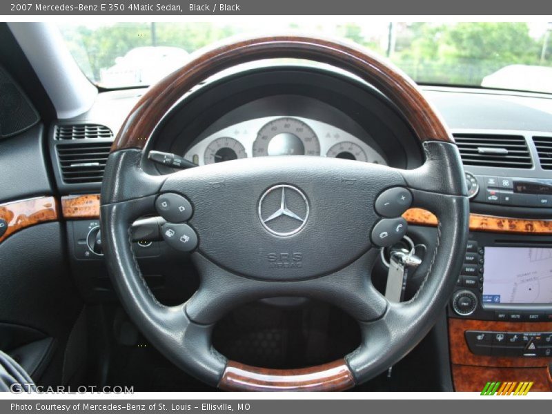 Black / Black 2007 Mercedes-Benz E 350 4Matic Sedan