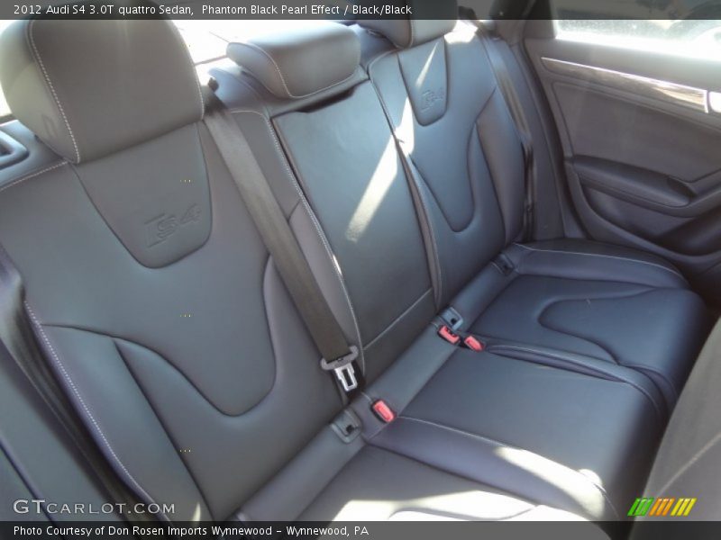 Phantom Black Pearl Effect / Black/Black 2012 Audi S4 3.0T quattro Sedan