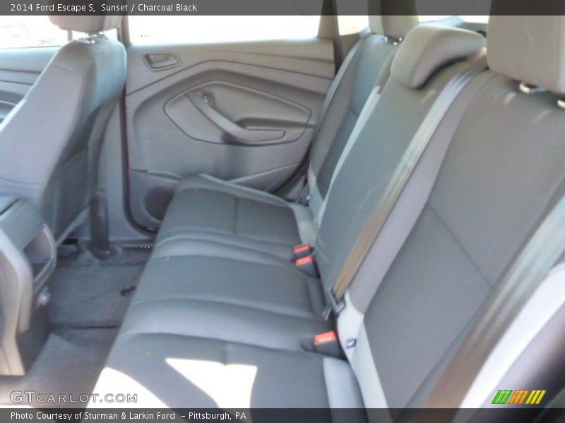 Sunset / Charcoal Black 2014 Ford Escape S