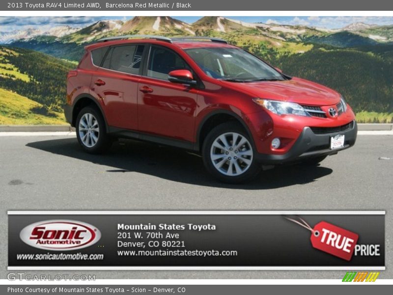 Barcelona Red Metallic / Black 2013 Toyota RAV4 Limited AWD