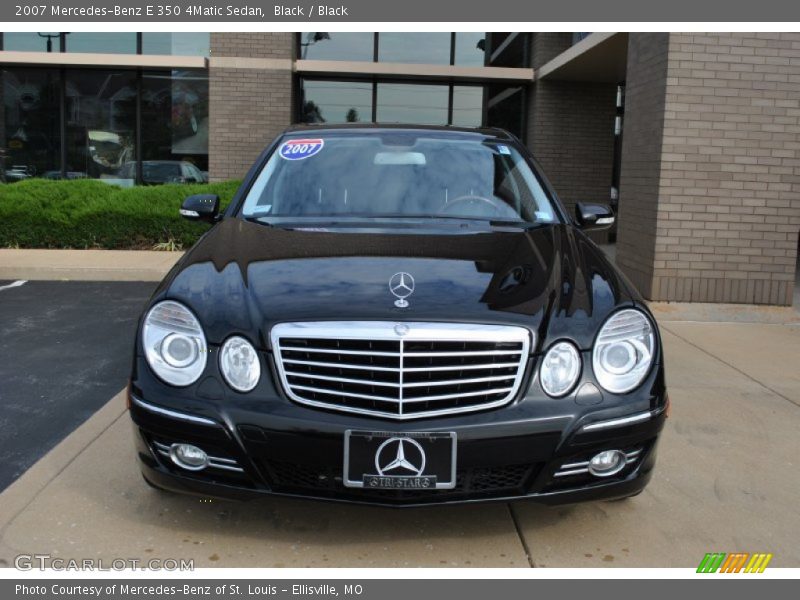 Black / Black 2007 Mercedes-Benz E 350 4Matic Sedan