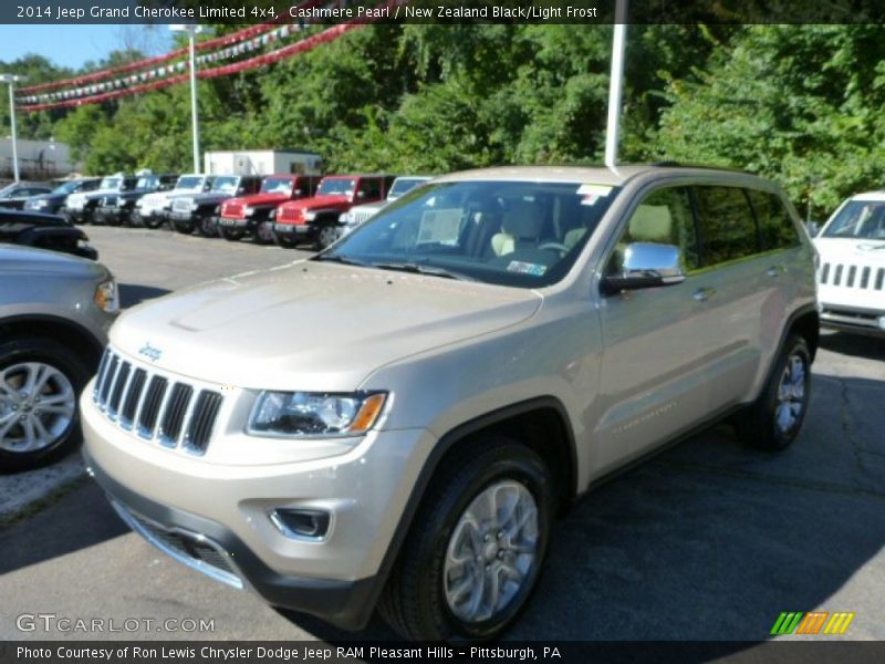 Cashmere Pearl / New Zealand Black/Light Frost 2014 Jeep Grand Cherokee Limited 4x4