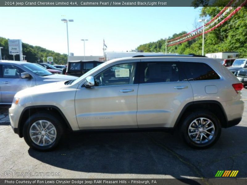 Cashmere Pearl / New Zealand Black/Light Frost 2014 Jeep Grand Cherokee Limited 4x4
