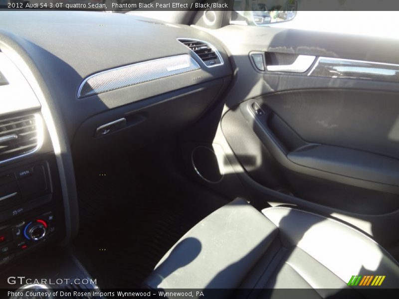 Phantom Black Pearl Effect / Black/Black 2012 Audi S4 3.0T quattro Sedan