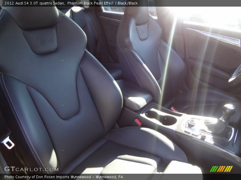 Phantom Black Pearl Effect / Black/Black 2012 Audi S4 3.0T quattro Sedan