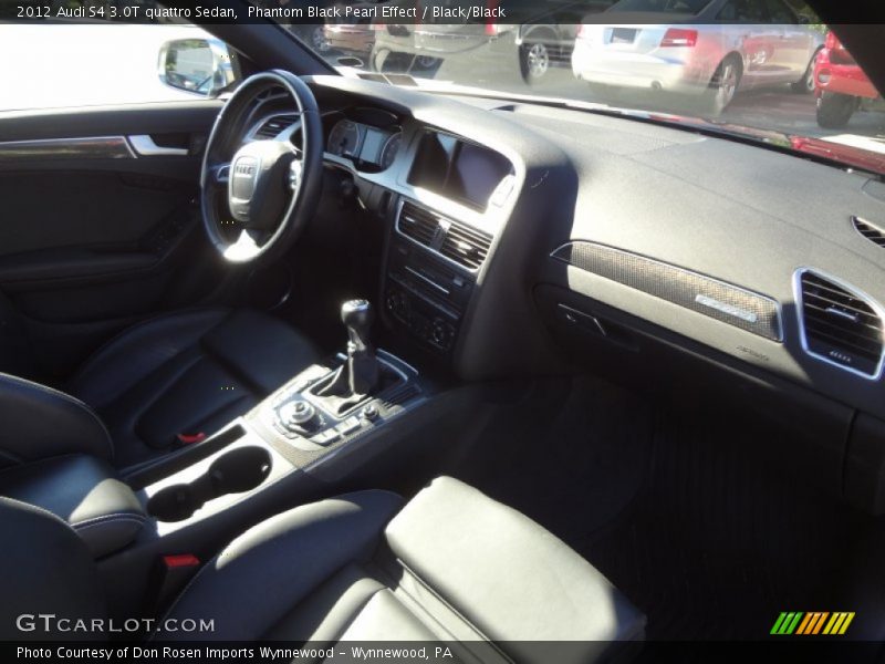 Phantom Black Pearl Effect / Black/Black 2012 Audi S4 3.0T quattro Sedan