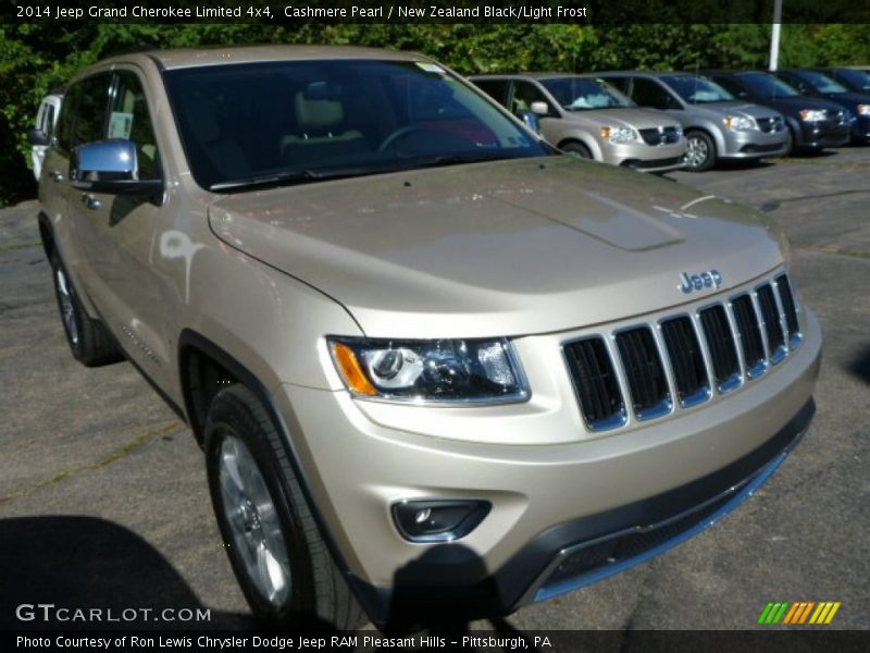 Cashmere Pearl / New Zealand Black/Light Frost 2014 Jeep Grand Cherokee Limited 4x4