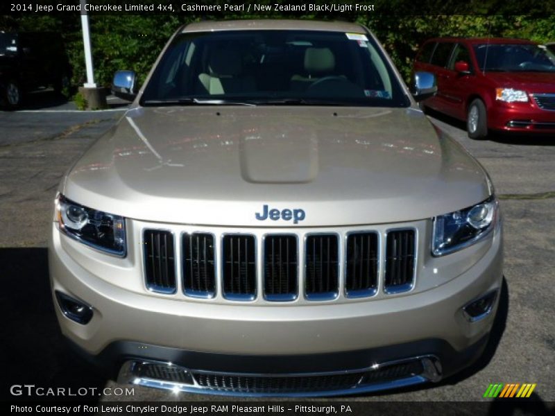 Cashmere Pearl / New Zealand Black/Light Frost 2014 Jeep Grand Cherokee Limited 4x4