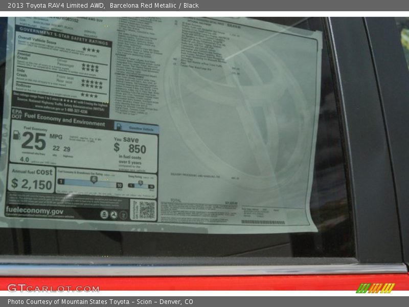 Barcelona Red Metallic / Black 2013 Toyota RAV4 Limited AWD
