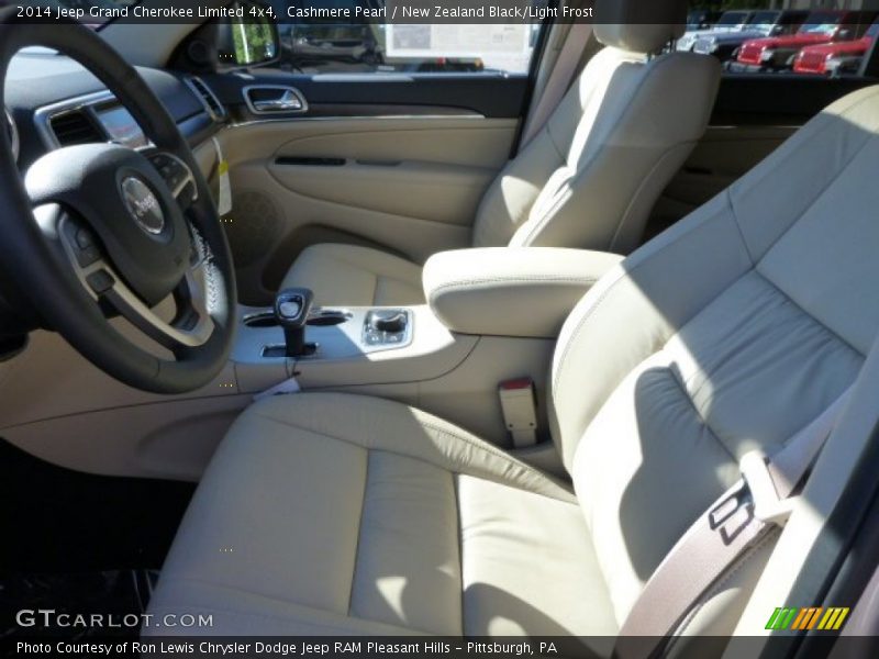 Cashmere Pearl / New Zealand Black/Light Frost 2014 Jeep Grand Cherokee Limited 4x4