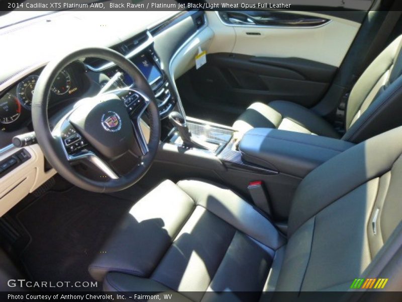 Black Raven / Platinum Jet Black/Light Wheat Opus Full Leather 2014 Cadillac XTS Platinum AWD