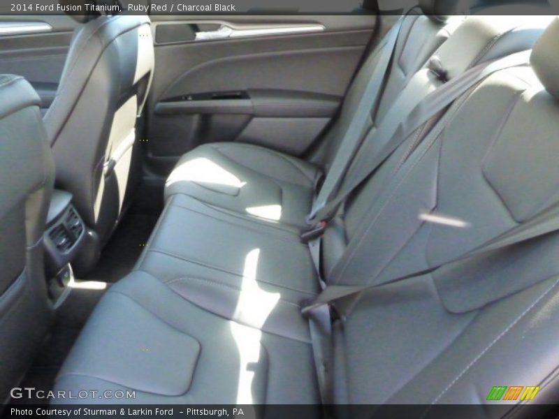 Ruby Red / Charcoal Black 2014 Ford Fusion Titanium