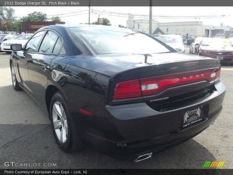 Pitch Black / Black 2012 Dodge Charger SE