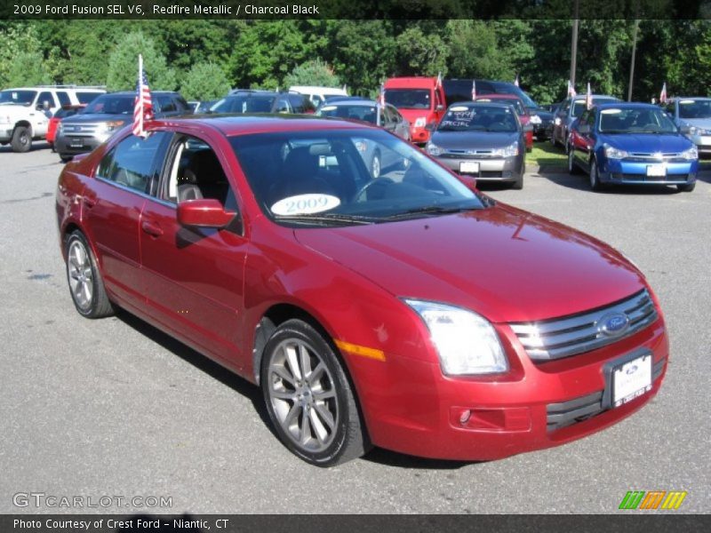 Redfire Metallic / Charcoal Black 2009 Ford Fusion SEL V6