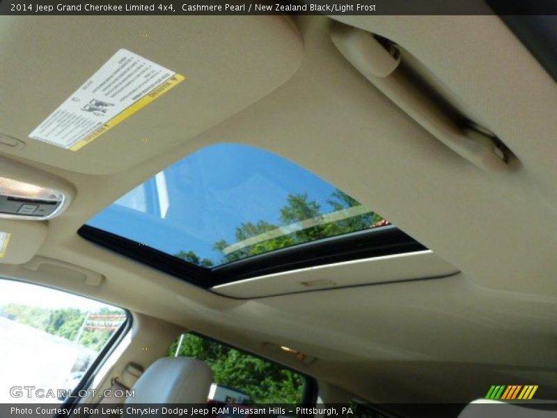 Cashmere Pearl / New Zealand Black/Light Frost 2014 Jeep Grand Cherokee Limited 4x4