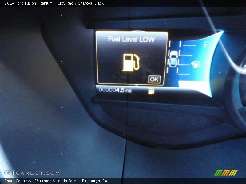 Ruby Red / Charcoal Black 2014 Ford Fusion Titanium