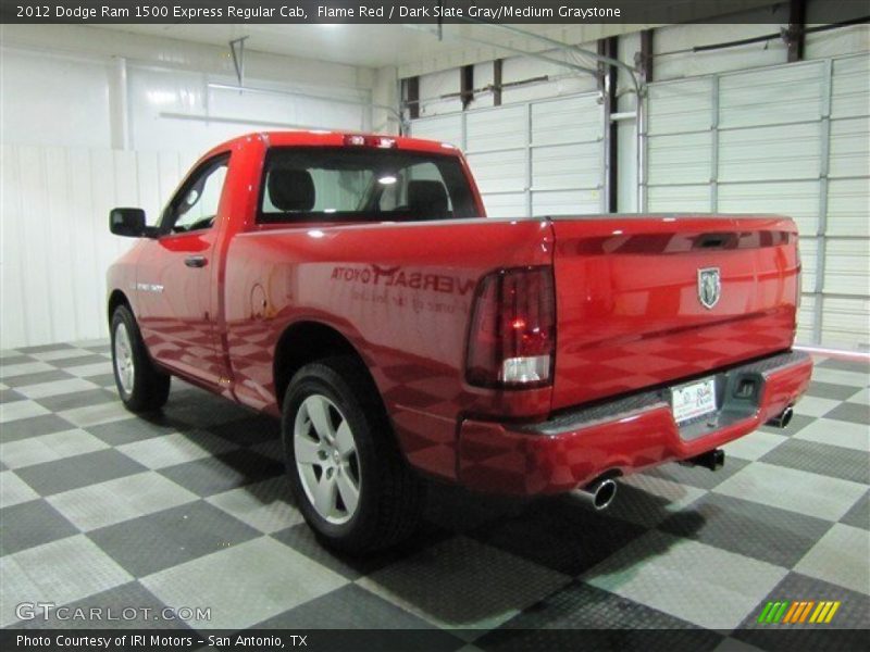 Flame Red / Dark Slate Gray/Medium Graystone 2012 Dodge Ram 1500 Express Regular Cab