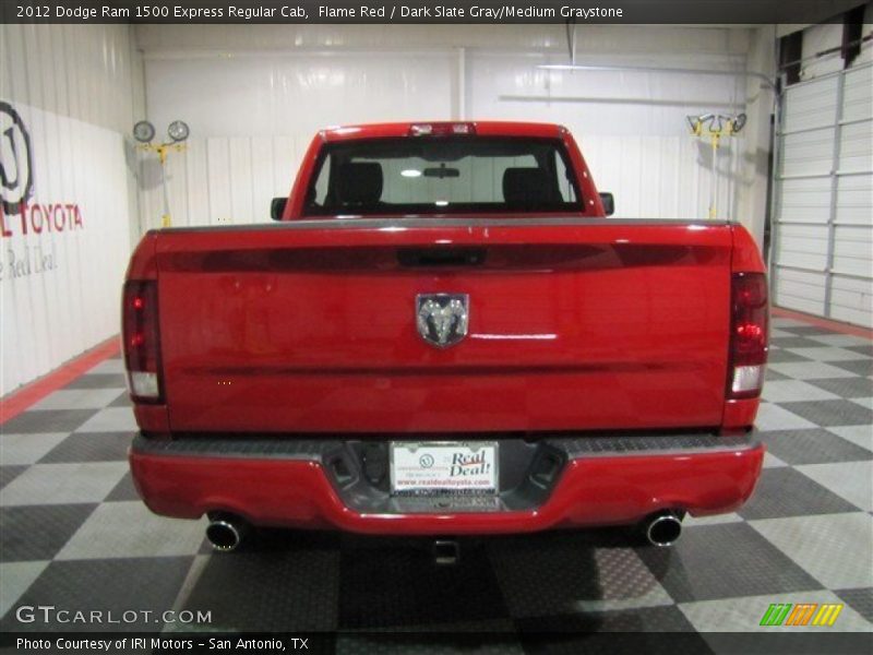 Flame Red / Dark Slate Gray/Medium Graystone 2012 Dodge Ram 1500 Express Regular Cab