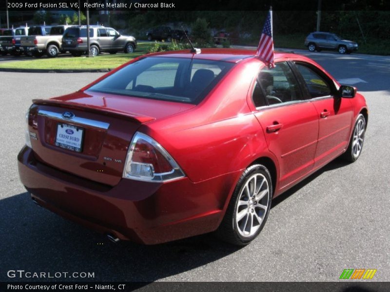 Redfire Metallic / Charcoal Black 2009 Ford Fusion SEL V6