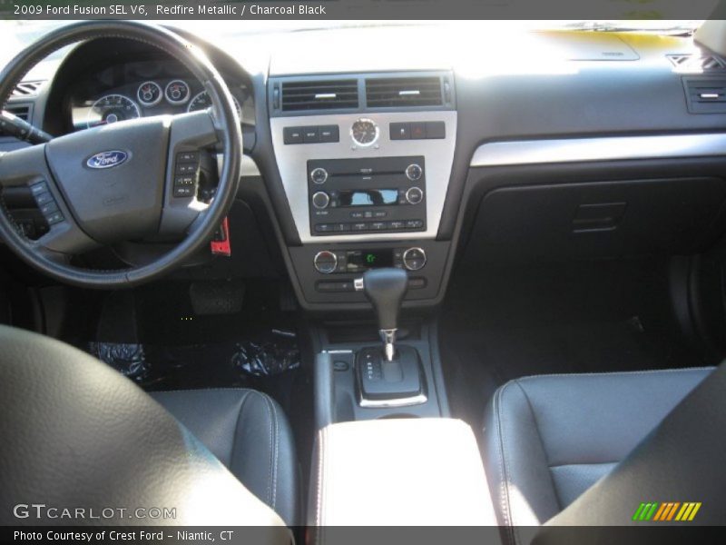 Redfire Metallic / Charcoal Black 2009 Ford Fusion SEL V6