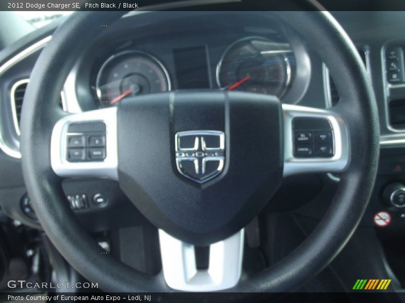 Pitch Black / Black 2012 Dodge Charger SE