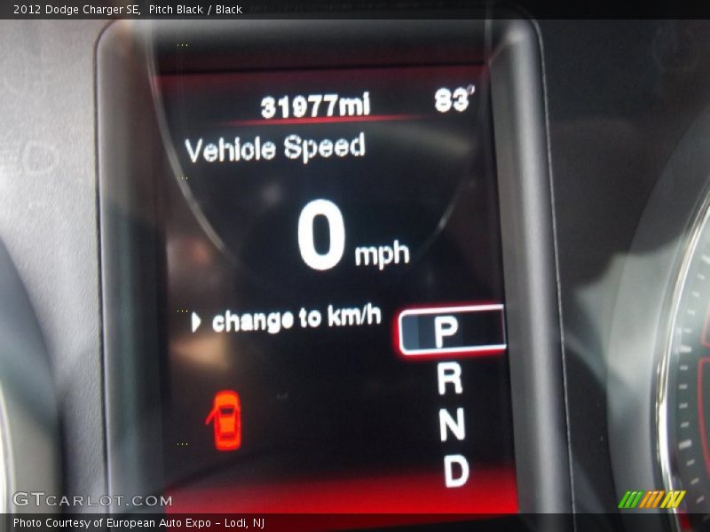 Pitch Black / Black 2012 Dodge Charger SE