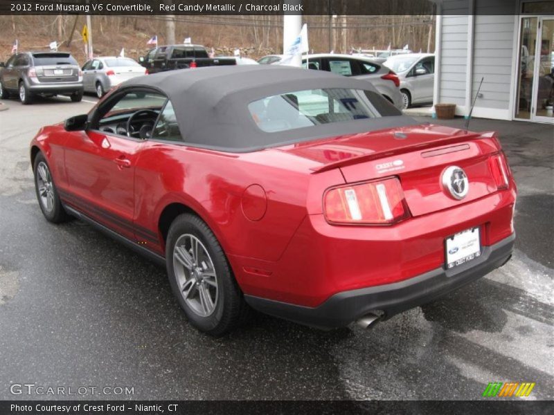 Red Candy Metallic / Charcoal Black 2012 Ford Mustang V6 Convertible