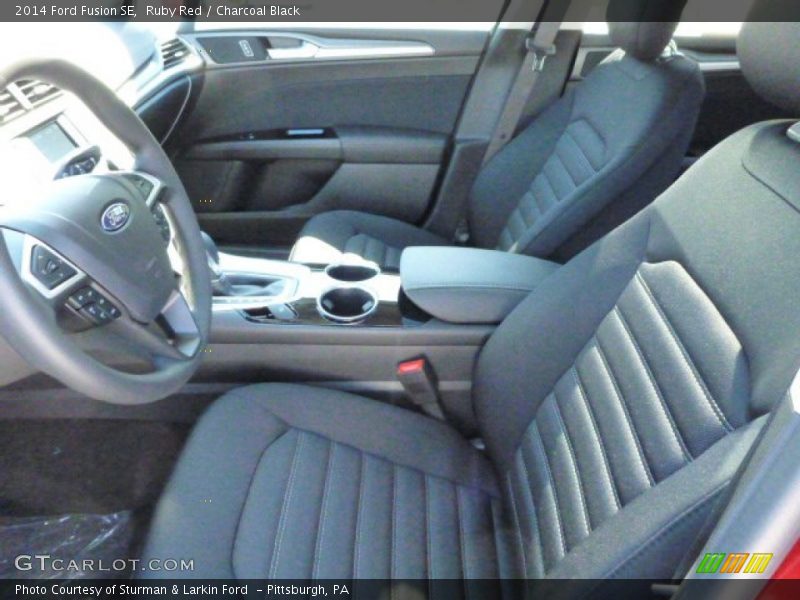 Ruby Red / Charcoal Black 2014 Ford Fusion SE
