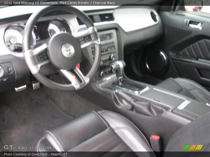 Red Candy Metallic / Charcoal Black 2012 Ford Mustang V6 Convertible