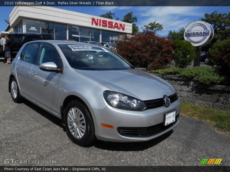 Reflex Silver Metallic / Titan Black 2010 Volkswagen Golf 4 Door