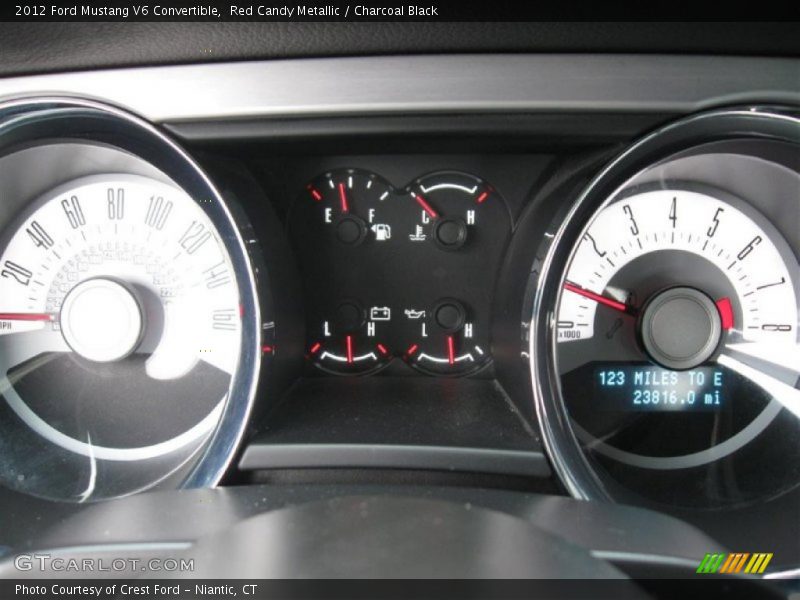 Red Candy Metallic / Charcoal Black 2012 Ford Mustang V6 Convertible