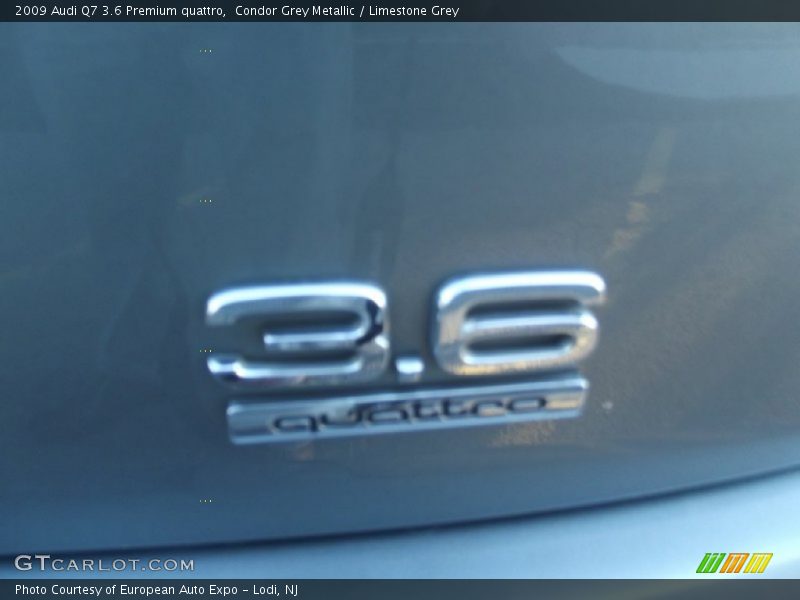 Condor Grey Metallic / Limestone Grey 2009 Audi Q7 3.6 Premium quattro