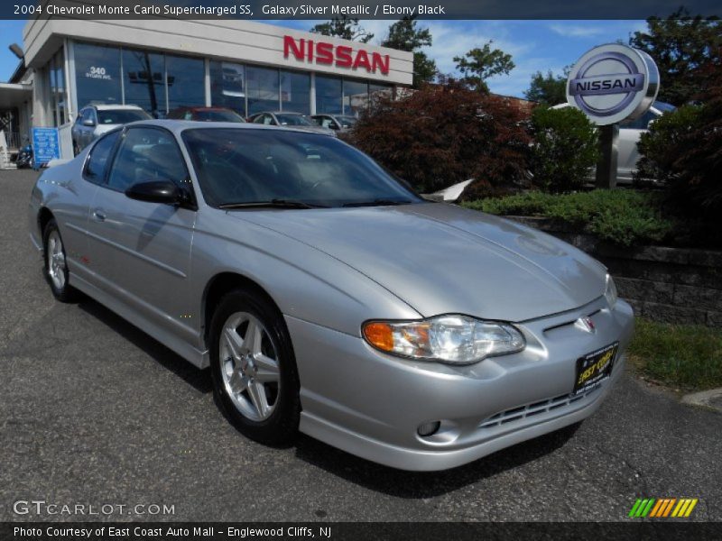 Galaxy Silver Metallic / Ebony Black 2004 Chevrolet Monte Carlo Supercharged SS