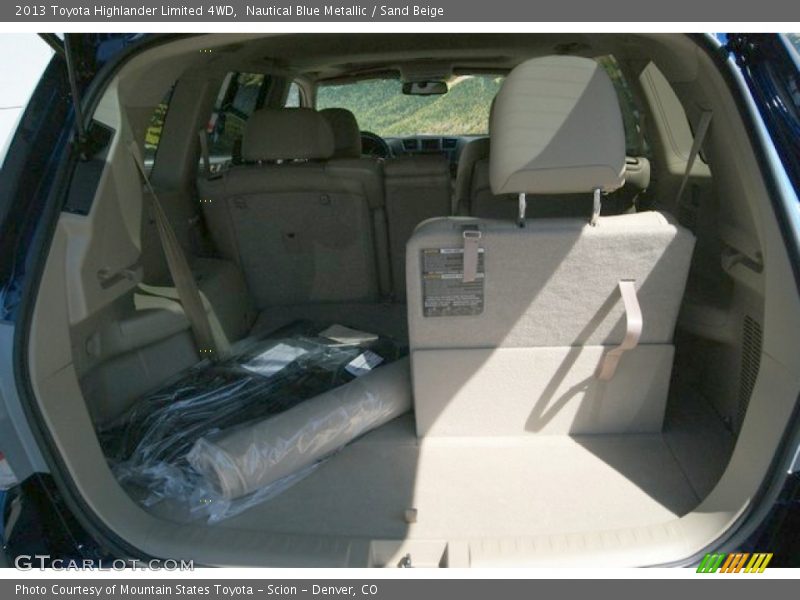 Nautical Blue Metallic / Sand Beige 2013 Toyota Highlander Limited 4WD