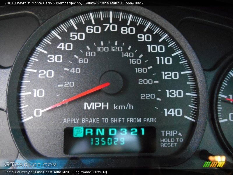 Galaxy Silver Metallic / Ebony Black 2004 Chevrolet Monte Carlo Supercharged SS