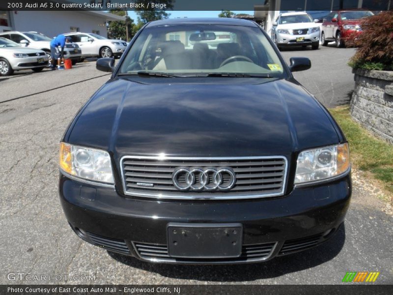Brilliant Black / Beige 2003 Audi A6 3.0 quattro Sedan