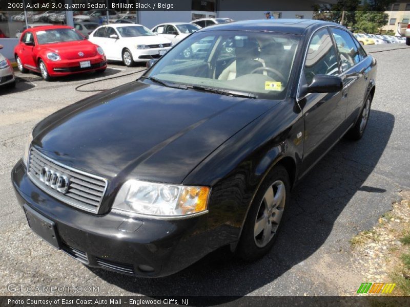 Brilliant Black / Beige 2003 Audi A6 3.0 quattro Sedan