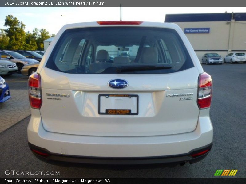 Satin White Pearl / Platinum 2014 Subaru Forester 2.5i