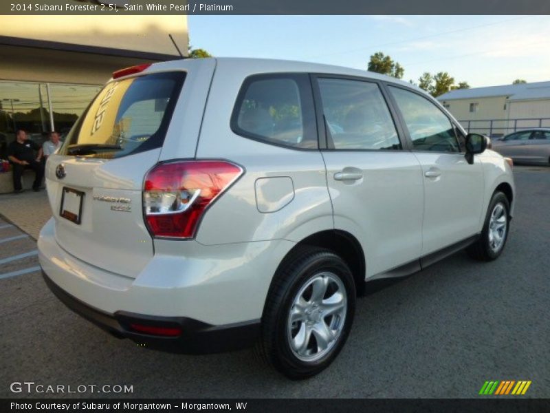 Satin White Pearl / Platinum 2014 Subaru Forester 2.5i