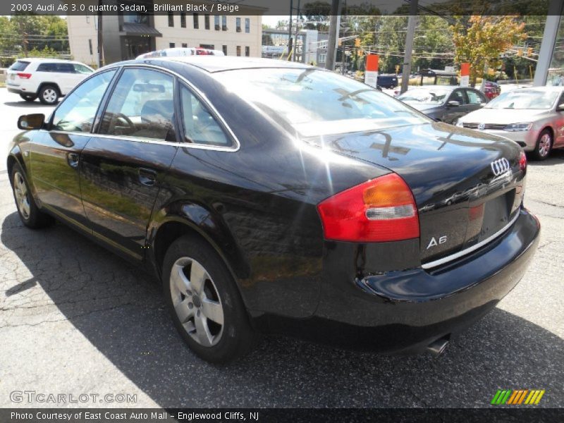 Brilliant Black / Beige 2003 Audi A6 3.0 quattro Sedan