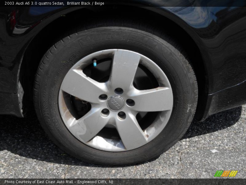 Brilliant Black / Beige 2003 Audi A6 3.0 quattro Sedan