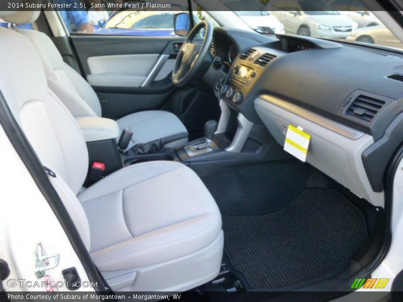 Satin White Pearl / Platinum 2014 Subaru Forester 2.5i