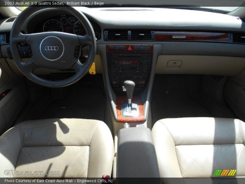 Brilliant Black / Beige 2003 Audi A6 3.0 quattro Sedan
