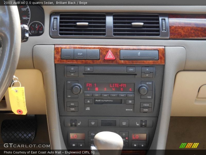 Brilliant Black / Beige 2003 Audi A6 3.0 quattro Sedan