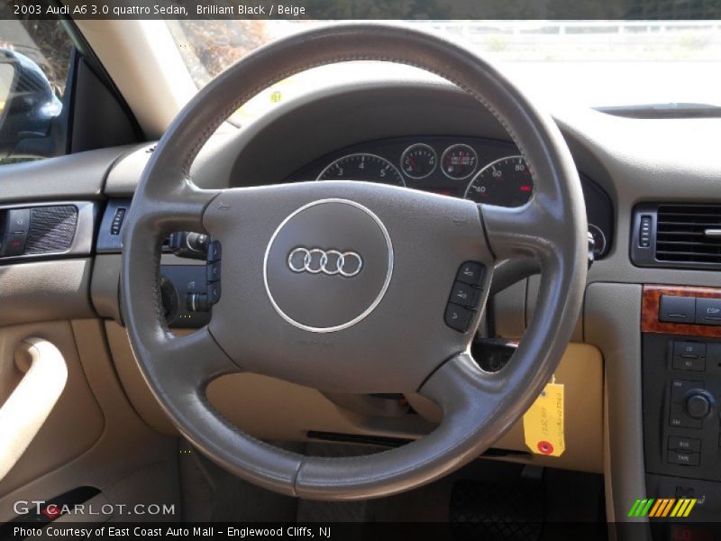 Brilliant Black / Beige 2003 Audi A6 3.0 quattro Sedan